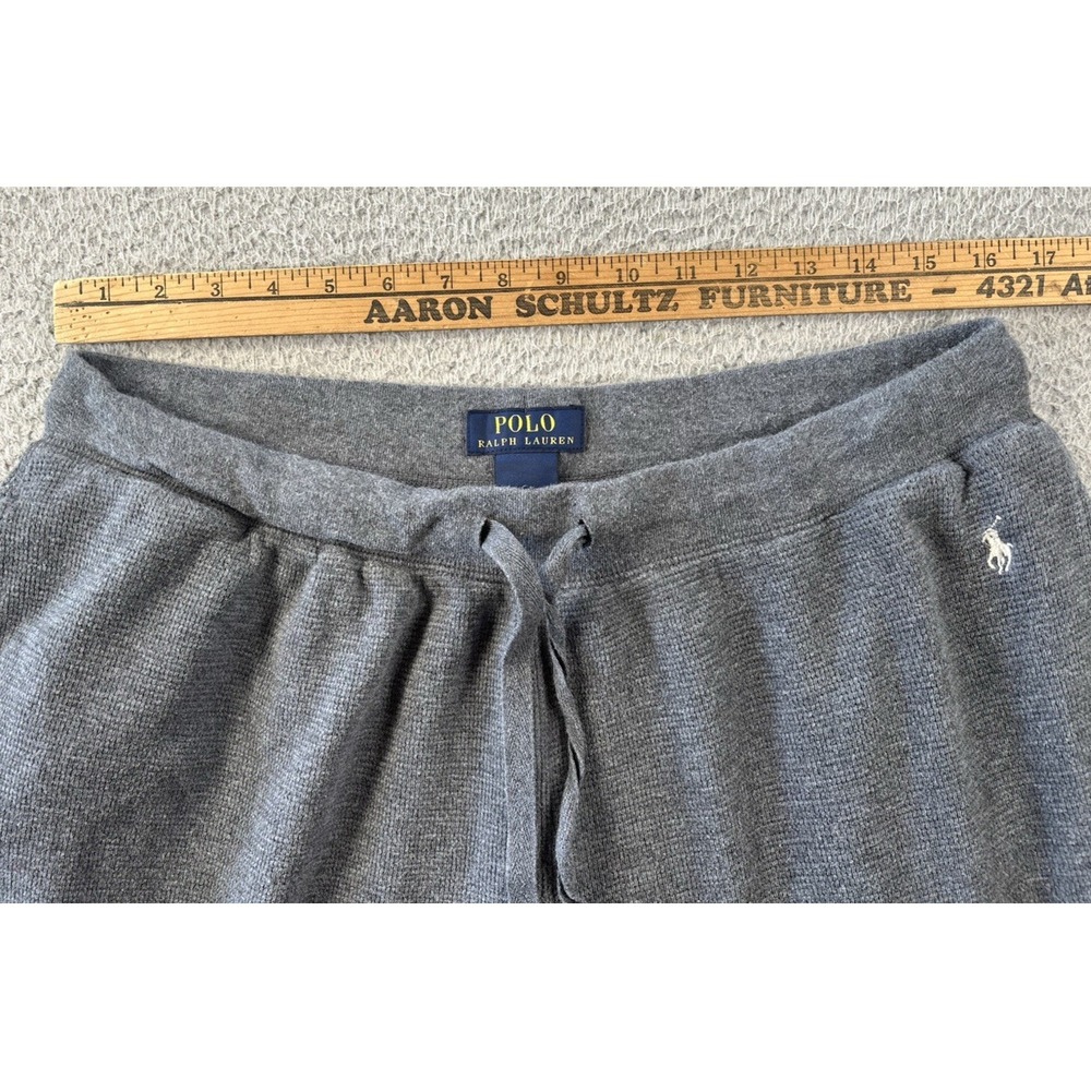 Polo Ralph Lauren Pajama Set Mens XL Gray Waffle Knit Thermal Short Sleeve - Picture 11 of 12